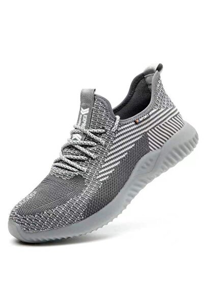 Choice أحذية عمل رمادية اللون ذات مقدمة فولاذية، مقاس 44، أحذية أمان للرجال، ...