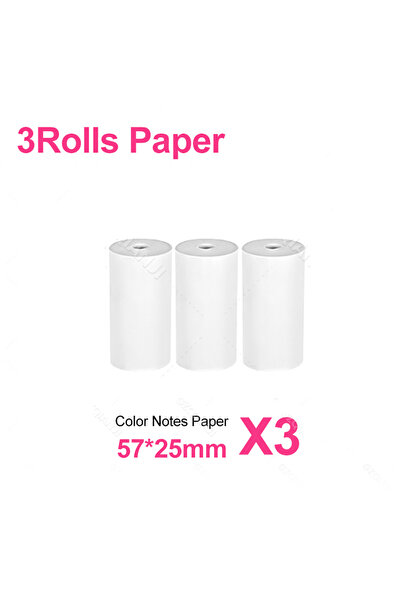 Choice 3 لفات من الورق الحراري 57*25 مم، ورق لاصق حراري، ملصقات، لفات ورق لاص...