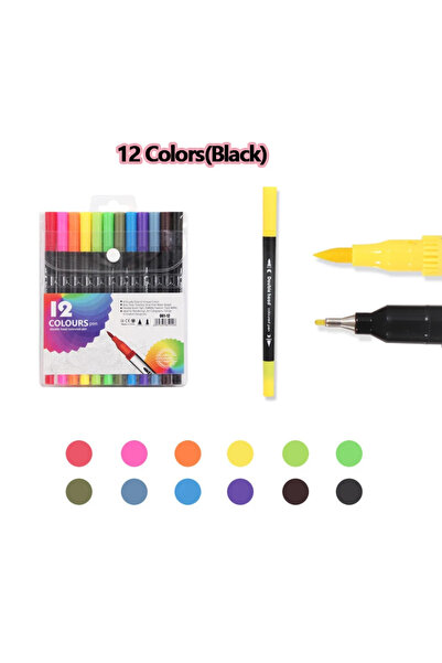 Choice مجموعة أقلام تلوين مكونة من 12 لونًا - أسود، من 12 إلى 120 لونًا، قلم ...