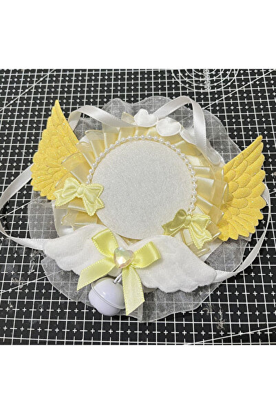 Choice4 yellow Gorgeous Angel Wings Badge Holder for 58mm Pins, Game Anime Me...
