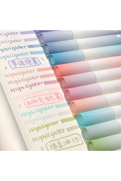 Choice 12pcs 12-Pack Gradient Color Chisel Tip Fluorescent Pens for School Of...