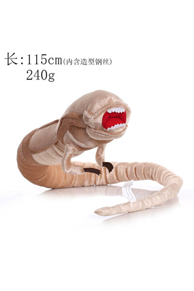 Choice دمية فضائي على شكل زينومورف بسحاب وفم، دمية محشوة ناعمة، لعبة قطيفة را...