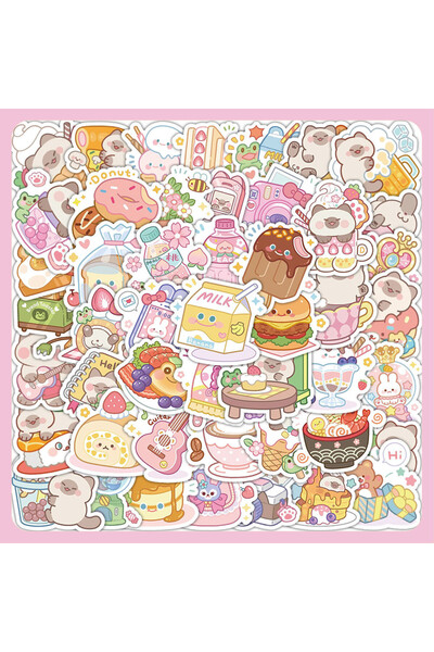 Choice 60 قطعة من ملصقات دببة الحلوى - ديكور إبداعي لطيف ورائع للدفاتر والقرط...