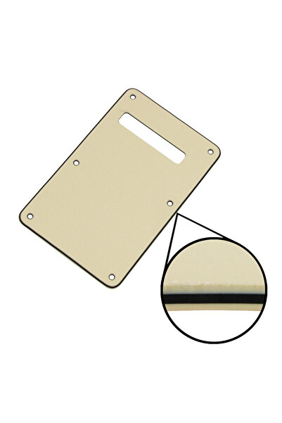Choice10 Cream 3ply FLEOR 1PCS ST Guitar Back Plate Backplate Tremolo Cover S...