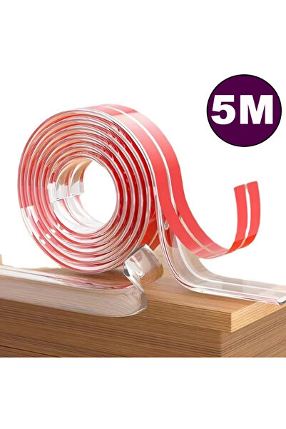 Choice شريط حماية شفاف لحواف الطاولات بطول 5 أمتار (1/5 قطع) لحماية زوايا الأ...