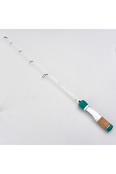 Choice صنارة صيد جليدية من ألياف الكربون من ديوكيو، لون أخضر، طولها 64 سم، مك...