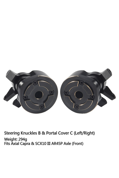 Choice8 Portal Weight Set 6 Black Brass Weights Steering Knuckles Portal Cove...