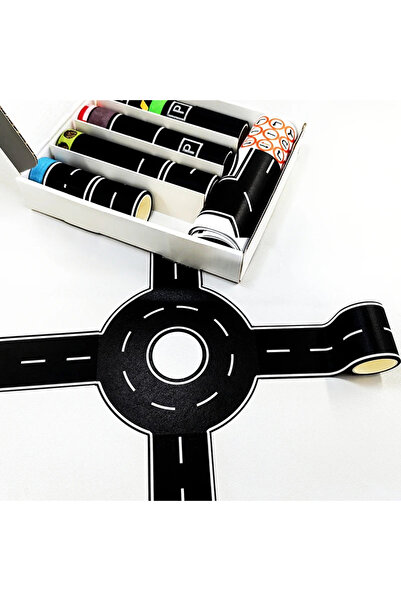 Choice 28 لفة + 9 ملصقات مشهد لعبة المرور، 118.1 بوصة، تصميم يمكنك صنعه بنفسك...