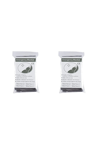 Choice بطانية طوارئ فضية اللون، قطعتان، من 1 إلى 10 قطع، مقاومة للرياح والماء...