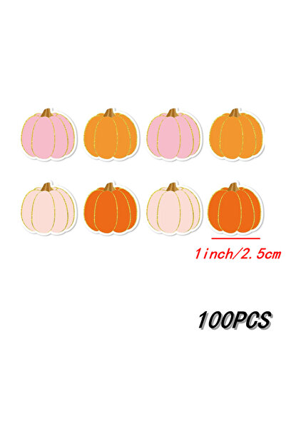 Choice ملصقات هالوين A-100 قطعة، 100-500 قطعة، ملصقات يقطين مصنوعة يدويًا، مل...