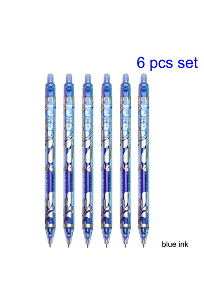 Choice 6pcs Blu 6pcs New 0.5mm Erasable Gel Pens Set 6colors Refill Rod Magic...