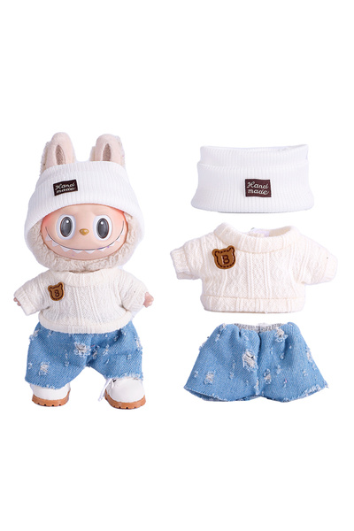 Choice لا يشمل الدمى NW591-YS-15 طقم ملابس وإكسسوارات لابوبو مقاس 6.7 بوصة قب...