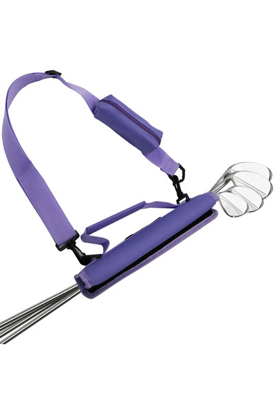 Choice حقيبة نادي غولف صغيرة وخفيفة الوزن باللون الأرجواني مع جراب، مناسبة لل...