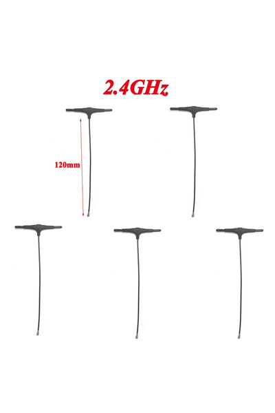 Choice 5 قطع هوائي ELRS من النوع T بتردد 2.4 جيجا هرتز، طول 120 مم، 915 ميجا ...