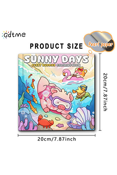 Choice MULTI SUNNY DAYS FUZZY BUDDIES Bold-easy Patterns Coloring Book for Ad...