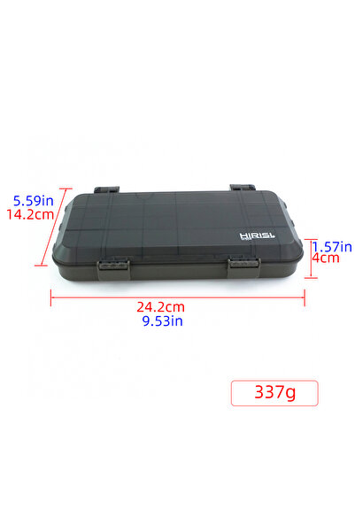 HIRISI صندوق تنظيم صيد سمك الشبوط W504 ذو سعة كبيرة، متعدد الأغراض، يحتوي على...