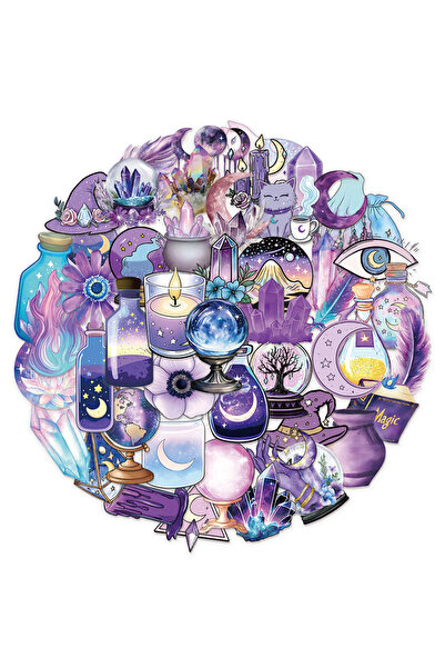 Choice ٥٠ قطعة من ملصقات جرافيتي ساحرة سحرية، يمكنك صنعها بنفسك، للأمتعة، وأل...