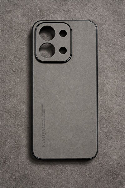 Alstrap غطاء خلفي فاخر لهاتف شاومي ريدمي 15C بملمس جلد الغزال - غطاء هاتف ناع...