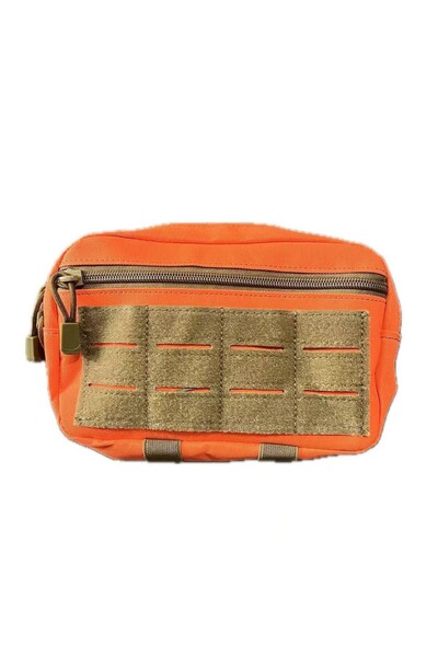 Choice حقيبة تكتيكية برتقالية اللون بنظام مولي، حقيبة إسعافات أولية خارجية، ح...