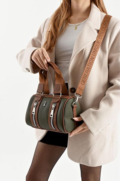 Mortanya Pablo Paneled Cylinder Lacoste Women's Shoulder Bag