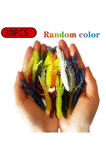 Choice طُعوم سيليكون صناعية متذبذبة، 6.5 سم، 30 قطعة، 100 قطعة، 7.5 سم، 6.5 س...