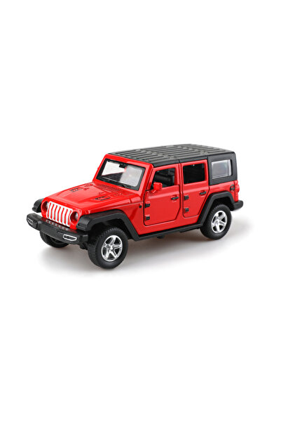 Choice4 سيارة جيب رانجلر حمراء اللون، بمقياس 1:36، مصنوعة من سبيكة معدنية، تع...