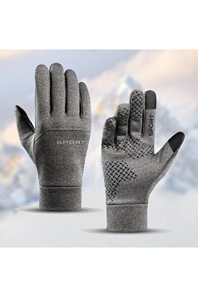 Choice XL Grey Men Winter Waterproof Cycling Gloves Outdoor Sports Ski Runnin...