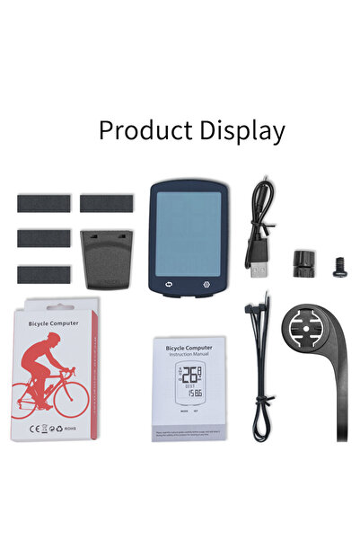 Choice كمبيوتر الدراجة BKV-503-B قابل لإعادة الشحن عبر منفذ USB-C، مقاوم للما...