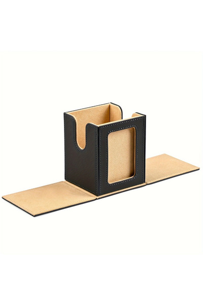 Choice Gray-Sand Card Deck Box with Display Window,Trading Card Storage Case,...