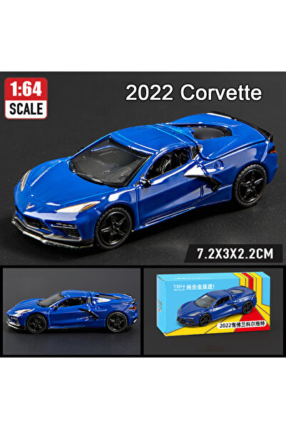 Choice Corvette Blue 1:64 Alloy Sports Car Series Firebird JDM Daytona Stardu...