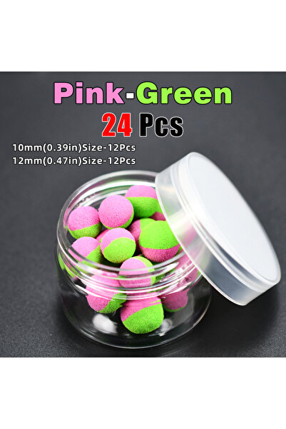 Choice Pink Green Topranc European Carp Bait Fishing Foam Ball Buoyancy Lure ...