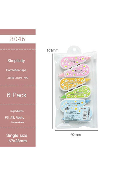 Choice النمط 2، 6 قطع/عبوة، شريط تصحيح، هدية ترويجية، أدوات مكتبية من كوريا ا...