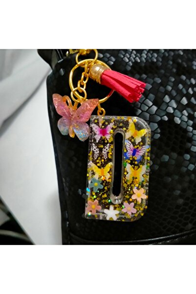 Minihobiev Letter D Keychain, Bag Accessory, Jewelry, Decorative Accessory,