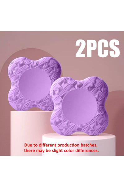 Choice حصيرة يوغا للركوع - قطعتان، لون بنفسجي، حصيرة دعم مسطحة سميكة، وسادة ل...