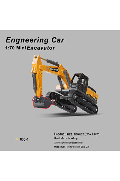 Choice Mini Excavator Engineering Diecast Crane Bulldozer Excavator Vehicle C...
