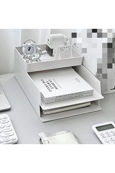 Choice 3 PCS Desktop File Storage Rack Drawer Type Student Desk Stationery Of...