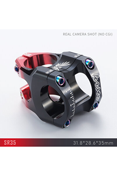 Choice جذع دراجة جبلية SR35-BR KRSEC SR35، طول 35 مم، زاوية 0 درجة، جذع دراجة...