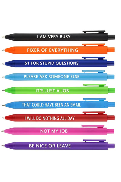 Choice مجموعة أقلام مرحة للكبار مكونة من 9 قطع، بتصميمات مستوحاة من مدينة الم...