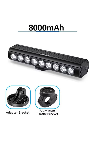 Choice مصباح دراجة أمامي من نيوبولر ببطارية 8000 مللي أمبير، بقوة 2000 لومن، ...