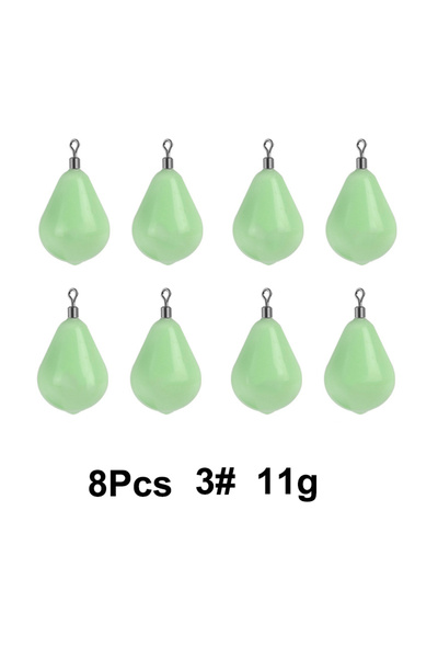 Choice 11 غرام من أثقال الصيد المضيئة في الظلام، مجموعة متنوعة من أثقال الصيد...