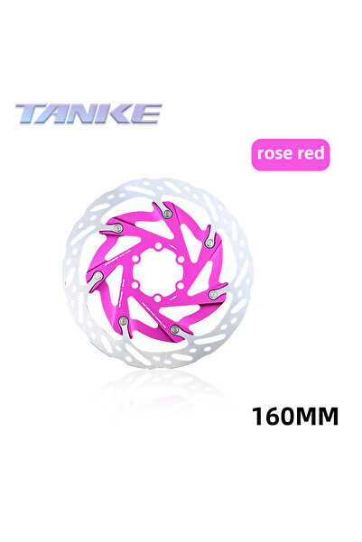 Choice قرص فرامل دراجة TANKE وردي اللون مقاس 160 مم، أقراص عائمة للدراجات مقا...