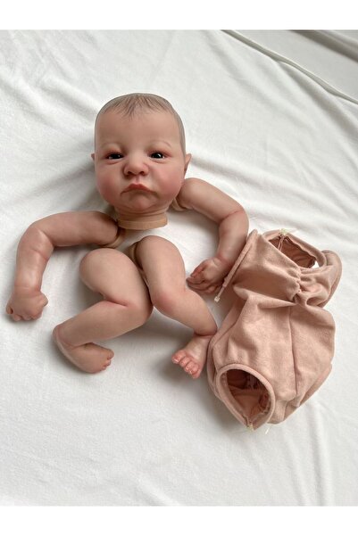 Choice طقم مقاس 19 بوصة مع جسم من القماش، أجزاء دمية ريبورن مطلية مسبقًا مقاس...