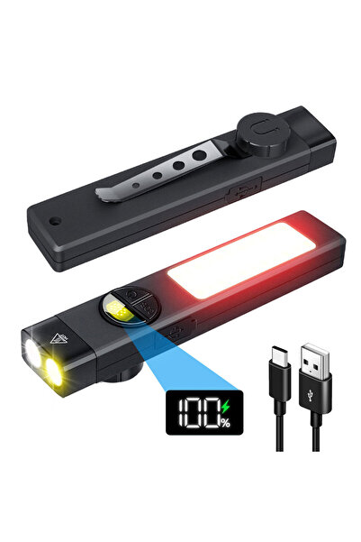 Choice مصباح CommanderS1 eDC التكتيكي، مصباح LED مسطح قابل لإعادة الشحن بقوة ...