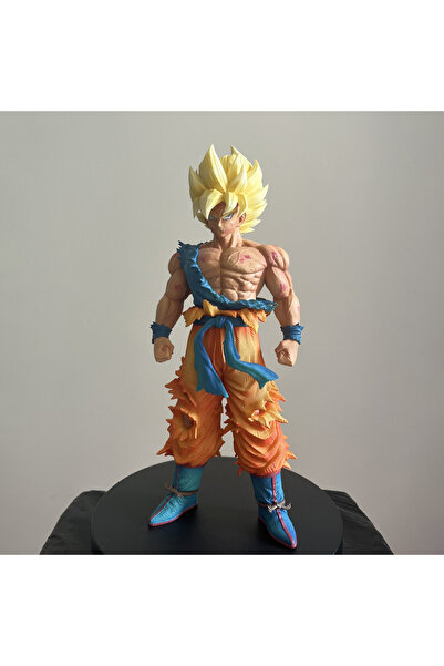 BANDAI مجسم شخصية سون غوكو من سلسلة دراغون بول، سوبر سايان 1، بدون صندوق، بطو...