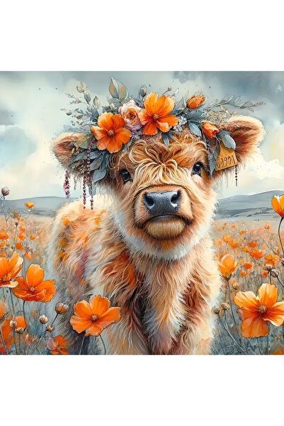 Choice 40*40cm JY020 Cute highland cow special pattern DIY diamond painting k...