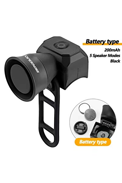 Choice بوق دراجة هوائية يعمل بالبطارية، مناسب للدراجات الجبلية، مزود ببطارية/...