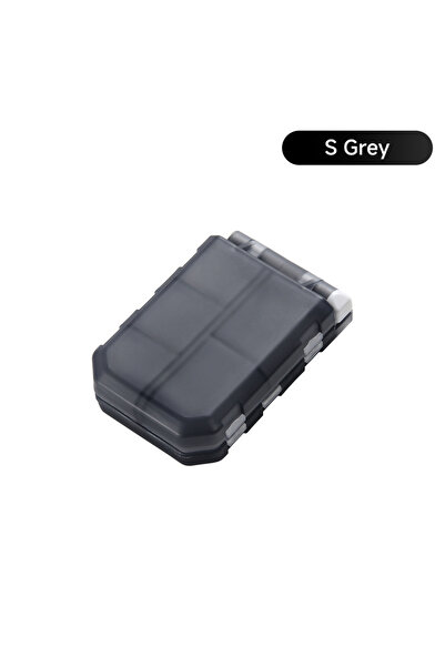 Choice صندوق تخزين أدوات صيد مقاوم للماء من هاوت تون، رمادي-S، مزود بفواصل قا...