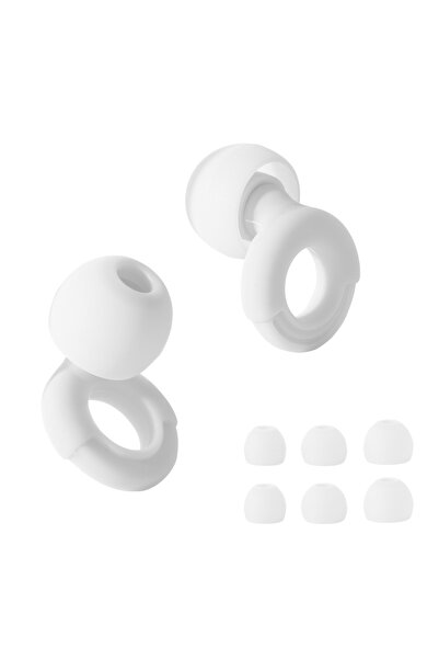 Choice سدادات أذن سيليكون بيضاء من هواك للسباحة والنوم، تعمل على إلغاء الضوضا...