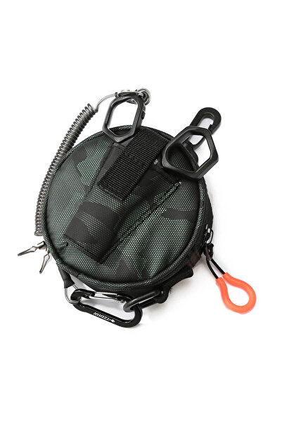 Choice حقيبة تعليق خيوط صيد باللون الأخضر الداكن، حقيبة تكتيكية بنظام مولي مع...