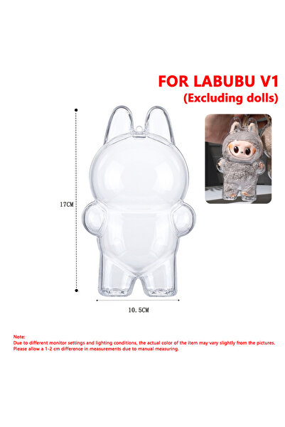 Choice علبة أكريليك شفافة بدون دمية لدمية لابوبو V1، علبة حماية متينة لدمية ل...